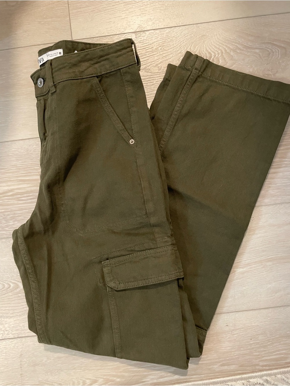 Zara Denim Cargo Pants